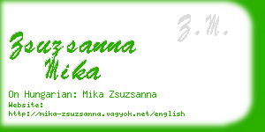 zsuzsanna mika business card